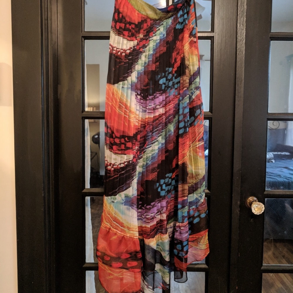 Multicolored skirt - flowy and fun!